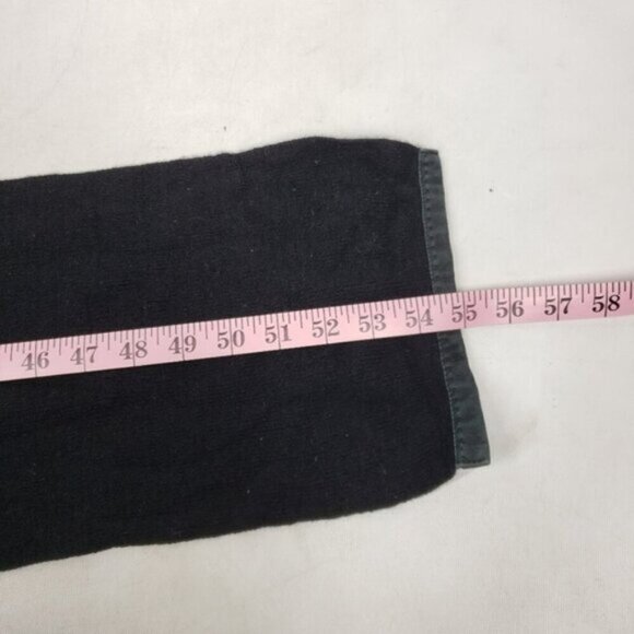 Holt Renfrew Angora Lambswool Nylon Scarf Black Floral Appliques Winter Warmth - Picture 10 of 12